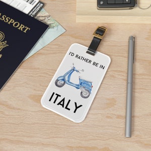 Italian Vespa Luggage Tag