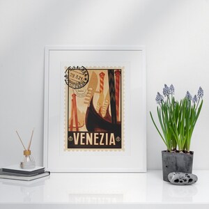 Venezia Vintage Stamp Poster