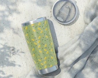 Elecampane and Bees Vagabond 20oz Tumbler | Nature Inspired tumbler | Garden Lover | Floral Tumbler | Garden Gift | Daisy Lover