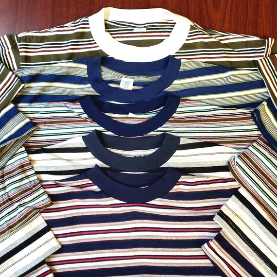 Tee Shirt, Oversize, Stripe, 100% Cotton, New, Old Stock Tee Shirt, Oversize, Stripe, 100% Cotton, New, Old Stock