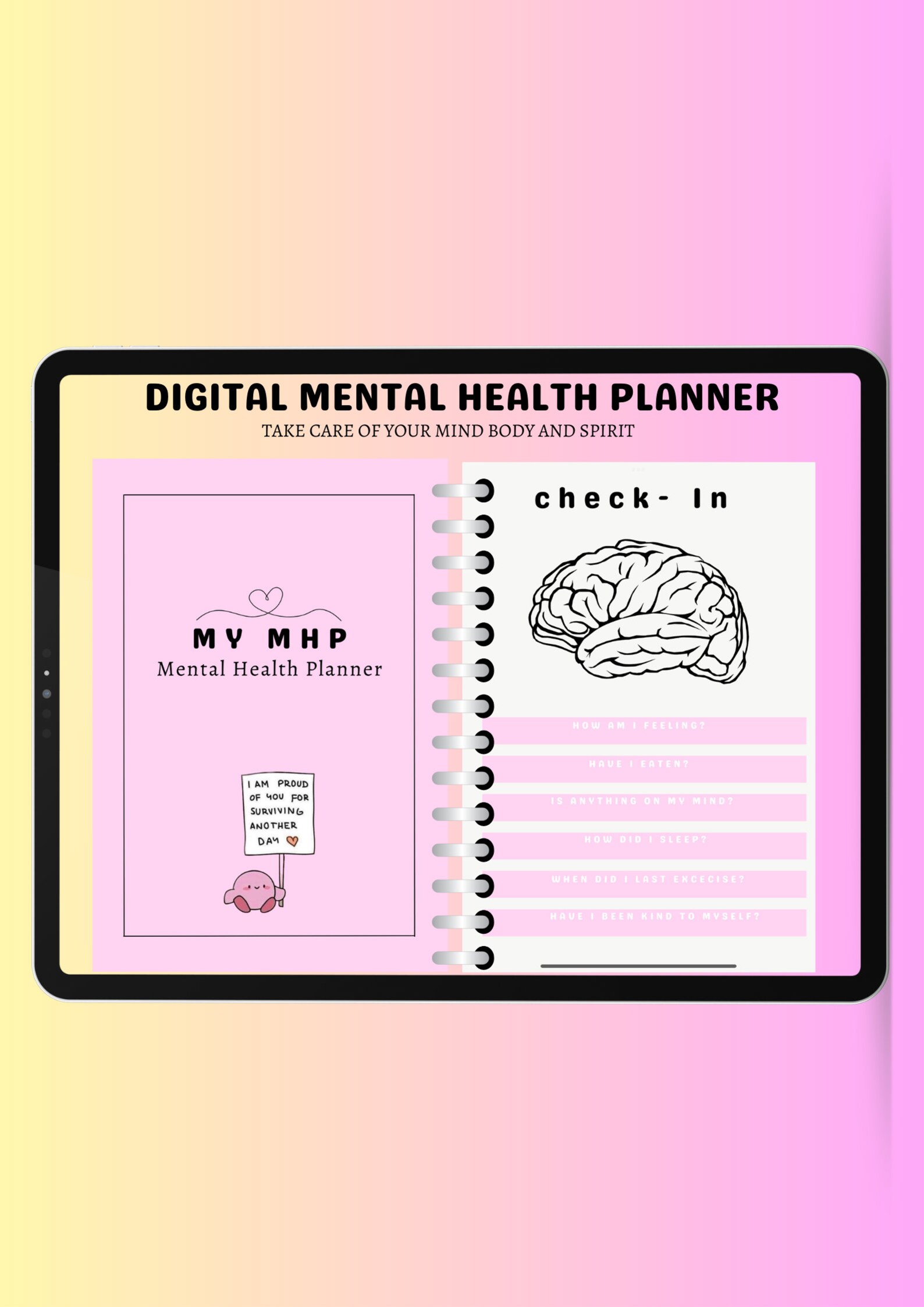 Self Care Planner | Digital Planner | Goodnotes Planner | iPad Planner ...