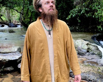 Handcrafted Cotton OverShirt: Relaxed Fit Boho Jacket