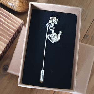 Broche de jardineiro | Inclui caixa de presente com frete grátis Cartão-presente | Presente: Gardener Enviroment Allotment Plant Nature Lover | Broche de lapela de chapéu Hijab