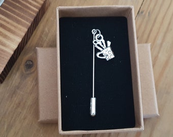 Stationery Pin | Includes Free Shipping Gift Box Gift Card | Gift: Art Craft Design Frienship Student Teacher Graduate | Hat Lapel Hijab Pin