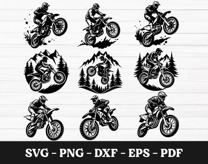 Grasstrack Rider Svg Motocross SVG, Motocross Svg Bundle, Motocross Rider Svg, Dirt Bike Svg ...