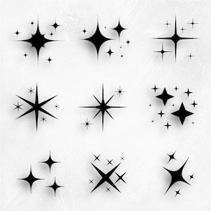 Sparkle Stars SVG - Star Effect Svg, Sparkling Stars Svg, Sparkles Bundle Svg, Galaxy Svg, Sparkle Cut File, Celestial Sparkles Svg