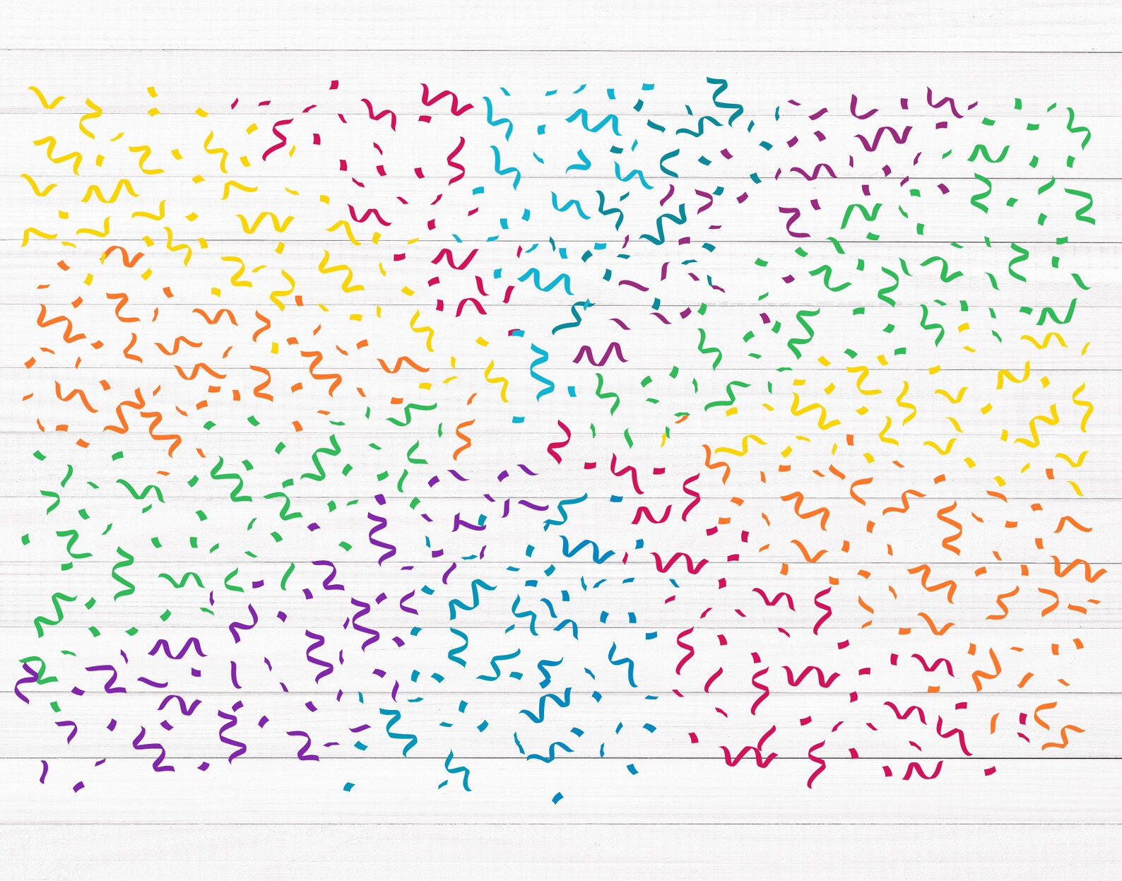 Colorful Confetti Streamers Svg, Confetti Svg, Party Streamer Svg