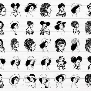 Afro Woman SVG, Afro Girl Svg, Afro Queen Svg, Afro Svg Cut File, Black Queen Svg, Afro Hair Svg, Beautiful Black Woman Svg, Afro Woman Png