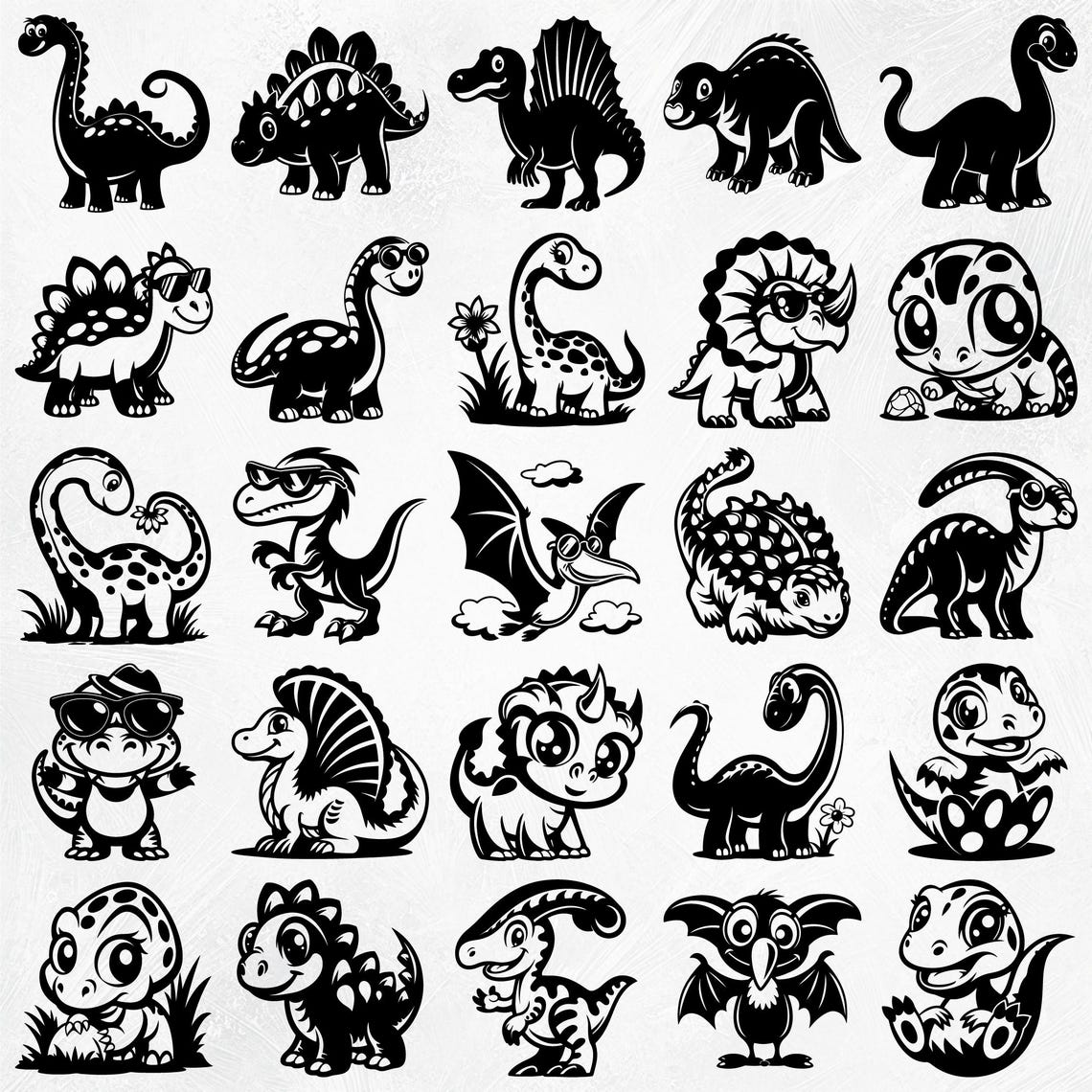 85 Cute Dinosaur SVG, Dinosaur Silhouette, Kids Dinosaur Svg, Dino Svg ...