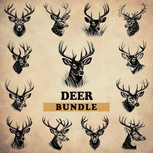 Deer Head SVG, Deer Svg, Big Buck Digital Download, Deer Hunting, Hunting Svg, Buck Svg, Deer Season, Hunting Design, Deer Silhouette, Png