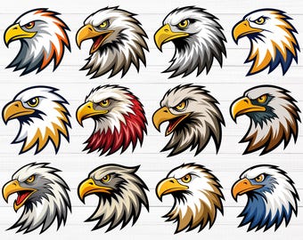 Eagle SVG, Eagle Head Svg, Eagle Head Png, Eagle Head Clipart, Eagle Face Svg, Eagle Clipart, Bald Eagle Svg, Bald Eagle Png, American Eagle