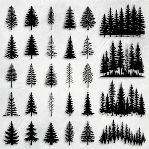 200 Tree SVG Bundle, Forest Svg, Pine Trees Svg, Tree Line Svg, Pine Tree Clipart, Pine Tree Silhouette, Pine Tree Vector, Pine Trees Png