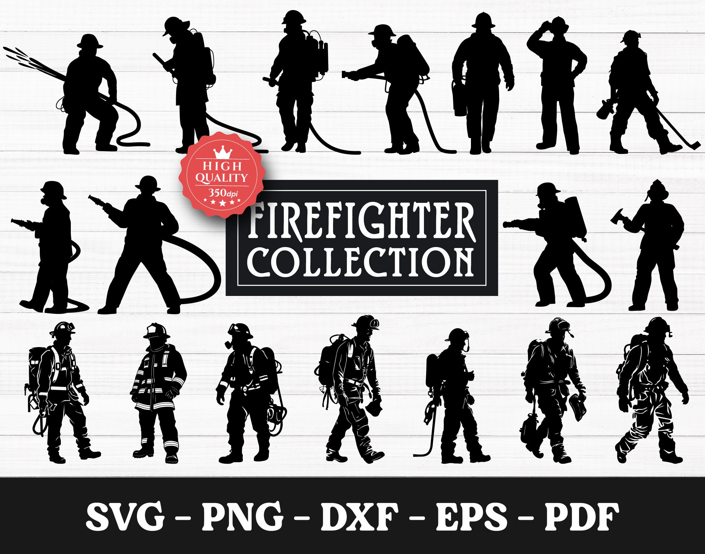Fireman Vectordraw Fireman Silhouette Clip Art