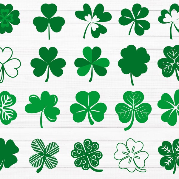 Shamrock Svg, Clover Svg, Shamrock Cricut Design, Clover Leaf Saint Patricks Day Clipart, Lucky Clover Svg, St Patricks Day Svg, Lucky Svg