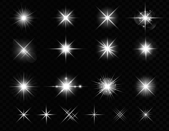 Glitter Stars PNG Transparent Images Free Download, Vector Files