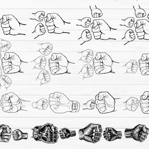 Dad Fist Bump SVG, Father&#39;s Day Fist Bump Svg Bundle, Father Hand Png, Dad Life Png, Dad Gift, Father&#39;s Day Design, Family Svg, Png, Dxf