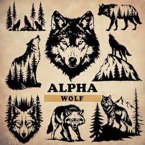 Wolf SVG, Alpha Wolf Svg, Mountain Wolf Svg, Wild Gray Wolf Svg, Wolf Head Svg, Howling Wolf Svg, Forest Wolf Svg, Alpha Wolf Png