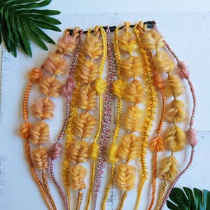 Skittles Fairy Falls Clip in Extension Braids | Festival Clip-ins | Braided Clip in extensions for gorgeous Festival hair and Rave Braids