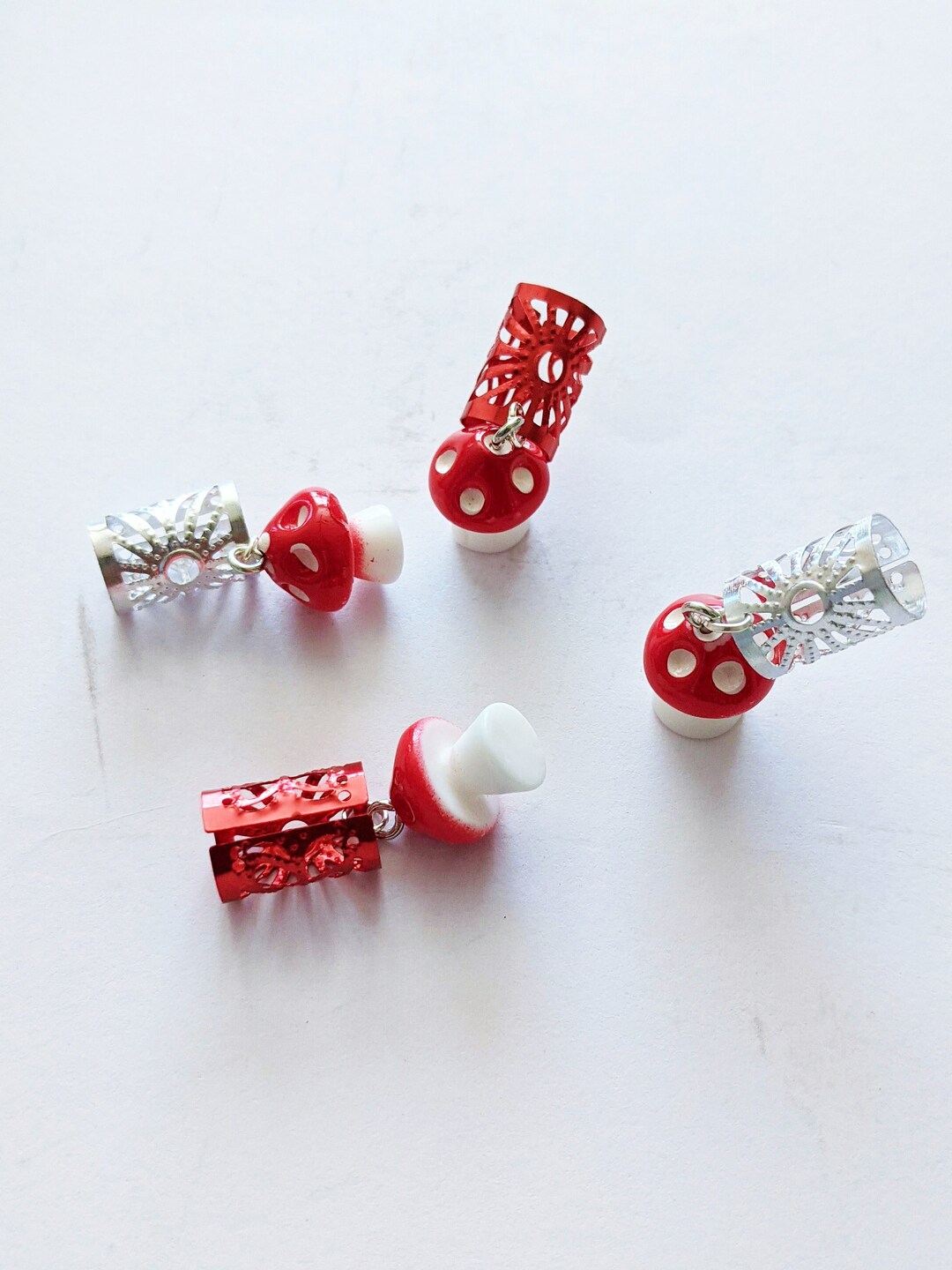 Magic Mushrooms Hair Cuffs Braid Jewelry for Locs and Braids Etsy