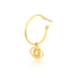 Evil Eye Hoop Gift Set – Evil Eye Dainty Hoop Earrings – Protection Earrings – Wedding Jewelry – Birthday Gift – Gift for Her