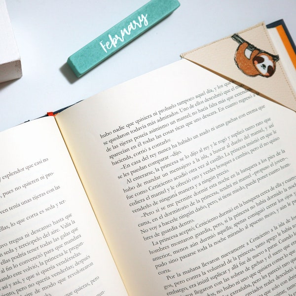 Animal sloth lovers/reader point/learher corner bookmark/mother day gifts for book lovers/reading gift/cute Kawaii bookmark