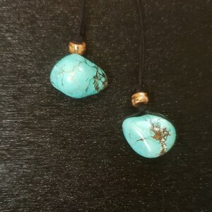 Turquoise Crystal pendant necklace