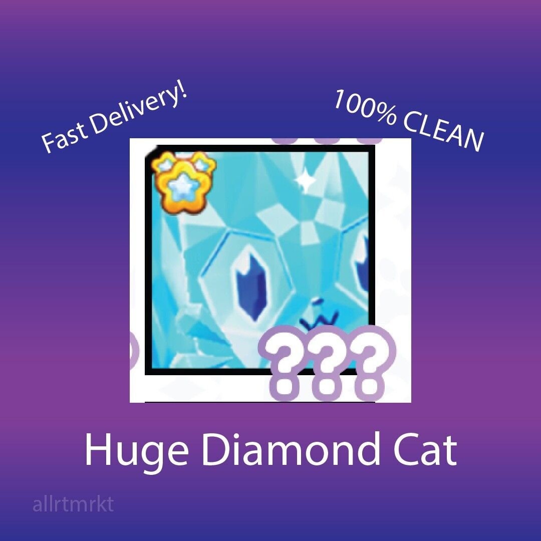HUGE Diamond Cat / Pet Sim X / 100 Clean / Fast and CHEAP Etsy