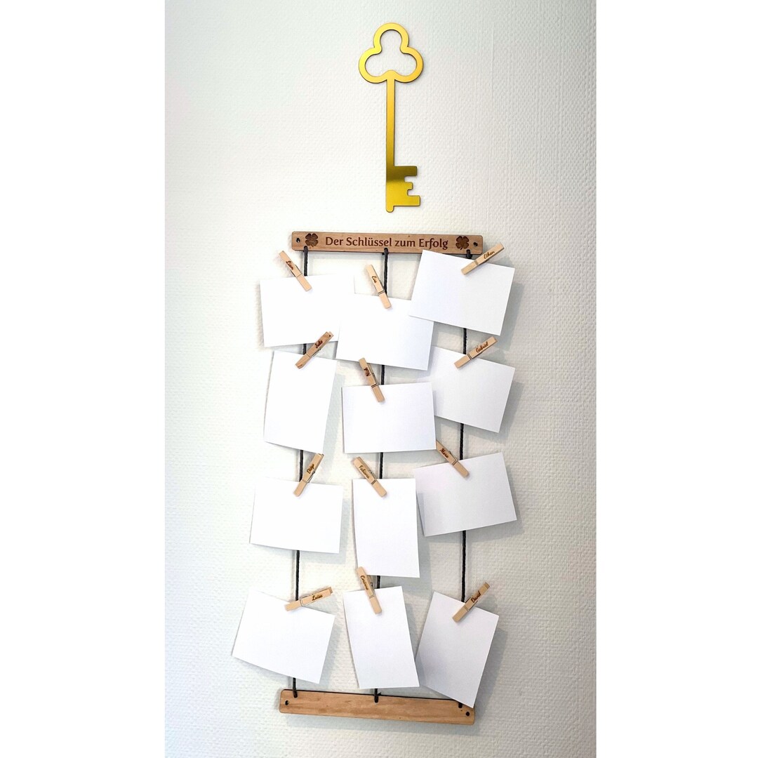 Key to Success Wooden Pinboard for Notes Pinboard to Write Etsy