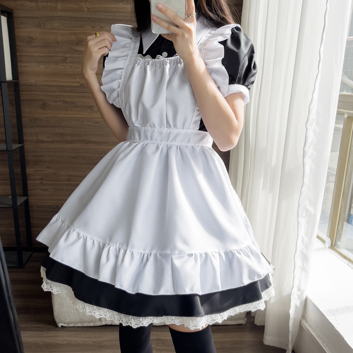 Women Cute Maid Outfit Anime Uniform Cosplay Lolita Dress Short Sleeve  Costume  eBay