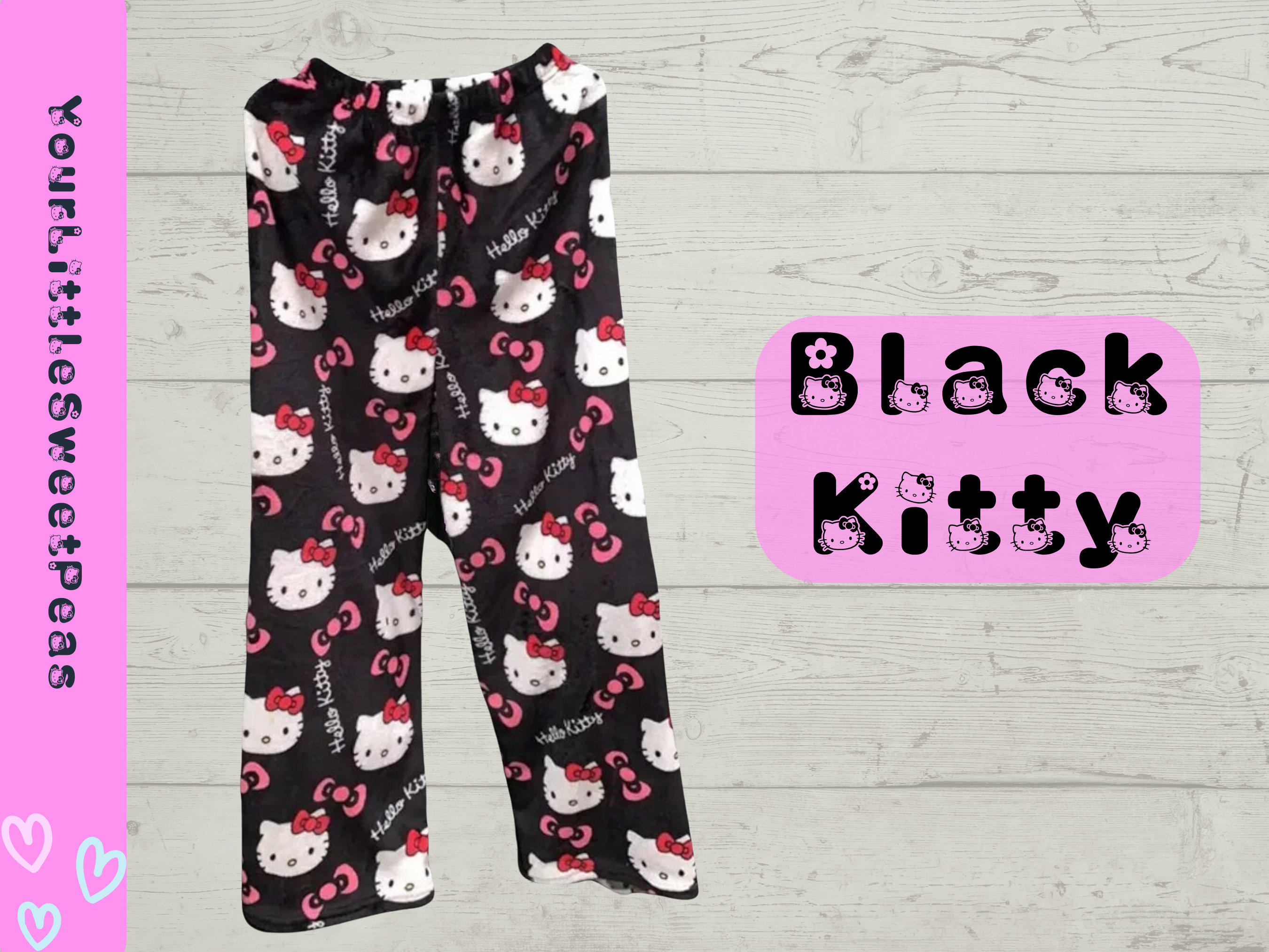 Hello Kitty Pyjama Pants Sanrio Pyjama Pants Kawaii Plush Hello Kitty Pyjama Bottoms Gift for