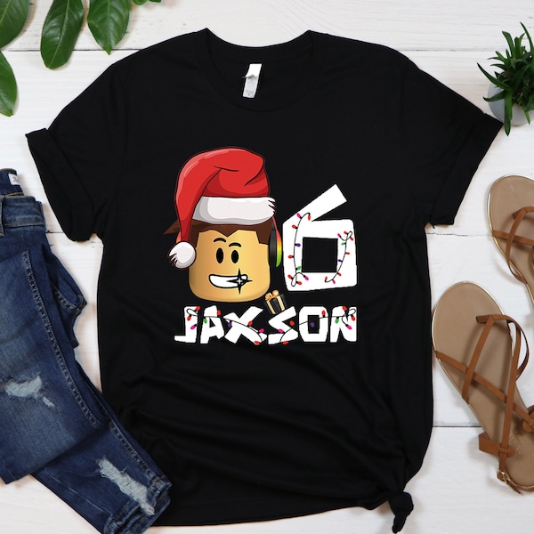 Custom Roblox Shirt,Christmas Kids Tshirt,Roblox Tshirt,Custom Girl Tee,Custom Boy Tee,Custom Christmas Shirt,Birthday Shirt,Roblox Birthday