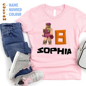 Personalized Embroidered Birthday Roblox Boy T-Shirt, Custom Personali –  MomInspirationShop