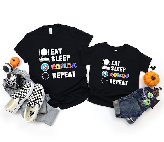 Eat Sleep Roblox Repeat Shirt - Kids Roblox Tee