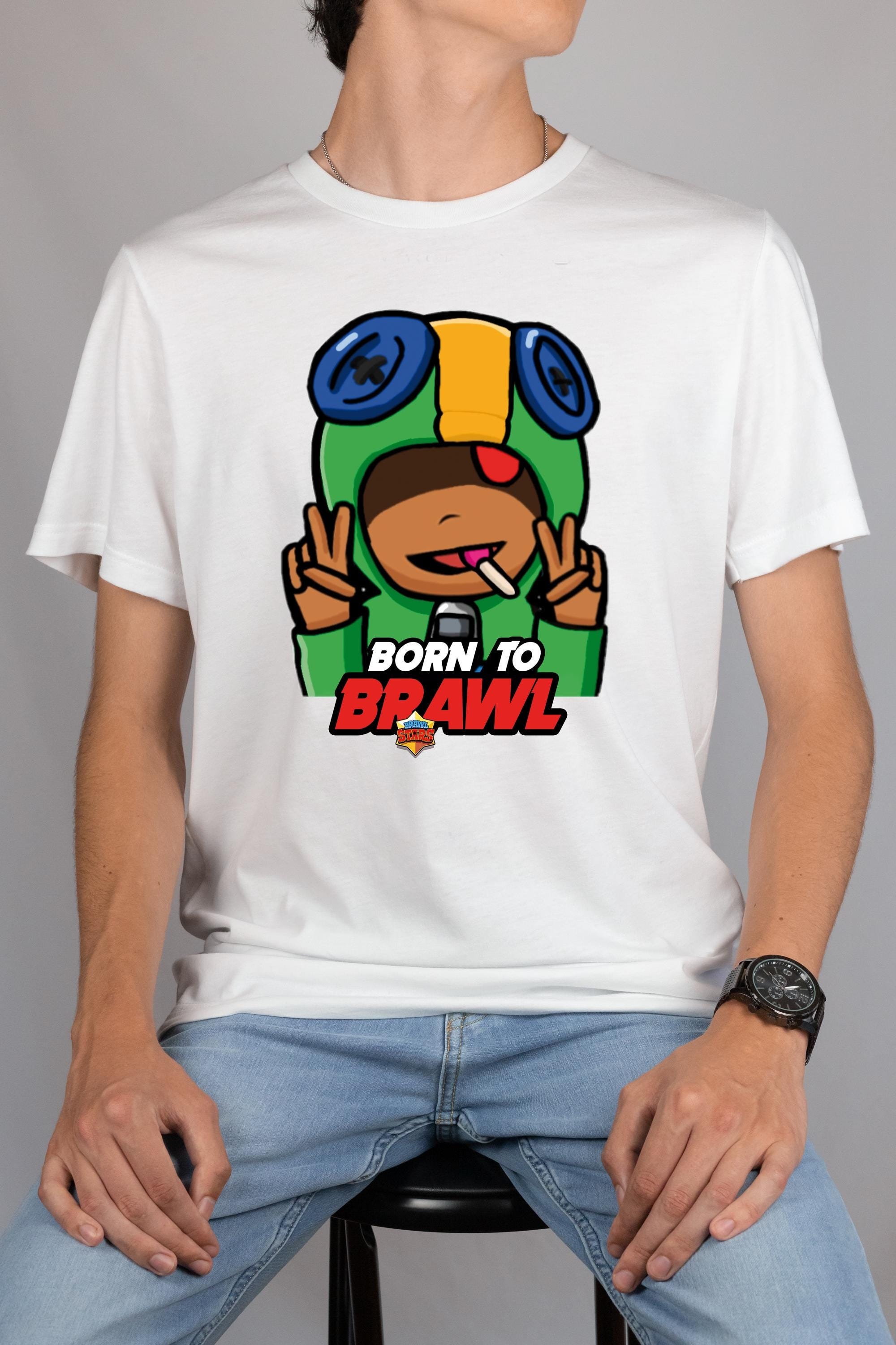 Tee Shirt Brawl Stars Leon T-SHIRT BRAWL STARS SHARK LEON Brawl