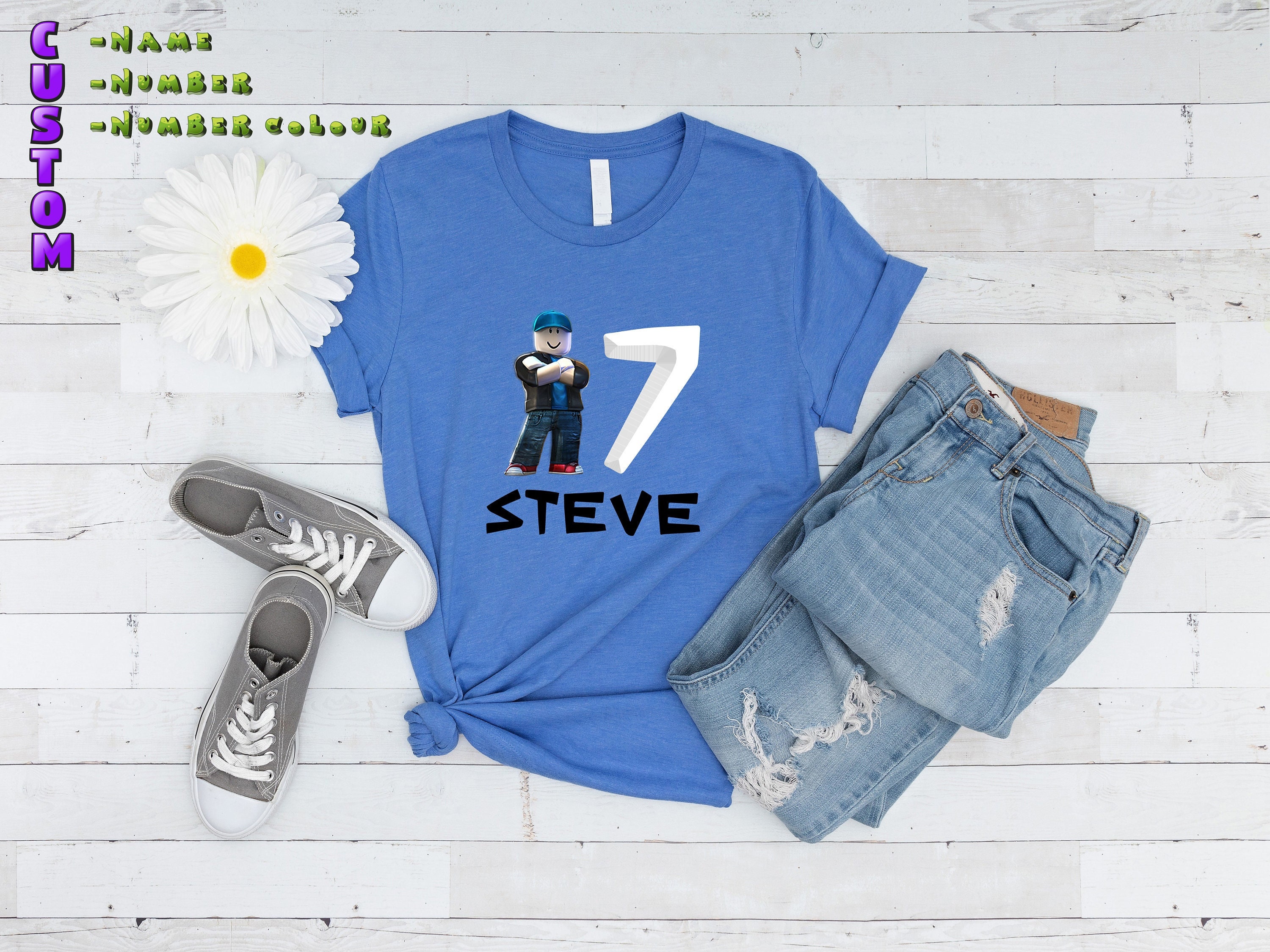 Roblox Theme Blue Kids T-shirt Short Pants and 50 similar items