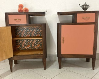 Vintage Art Deco bedside tables