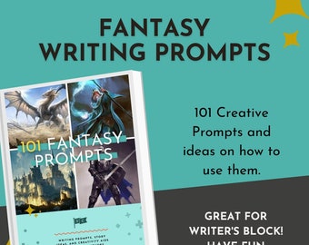 101 Fantasy Writing Prompts | Fiction Prompts for Authors | Prompts for Writing Fantasy Book | Creative Journal Prompts | Digital Templates