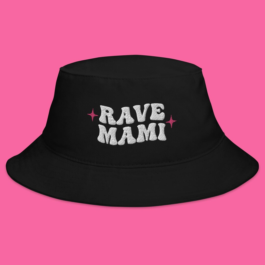 Rave Mami Bucket Hat | Rave Mom Bucket Hat, Music Festival Hat, EDM ...