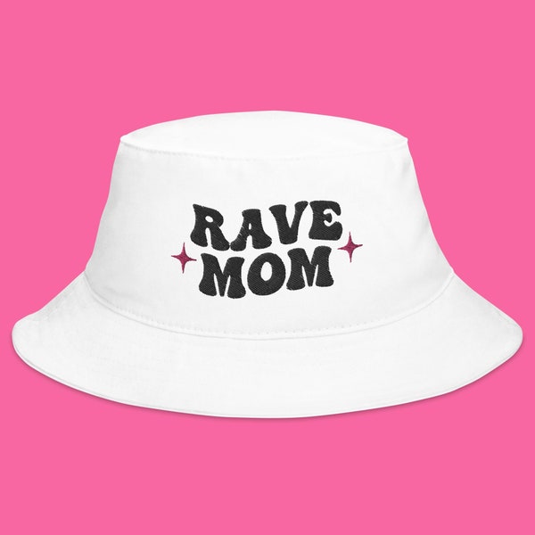 Rave Mom Bucket Hat | Rave Mommy Bucket Hat, Music Festival Hat, EDM Rave Hat, Electronic Music Hat, Rave Accessory, Dubstep Bucket Hat