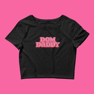 Dom Daddy Women’s Crop Baby Tee | Dom Dolla Inspired Baby Tee, rave baby tee, festival baby tee, edm baby tee, music festival top