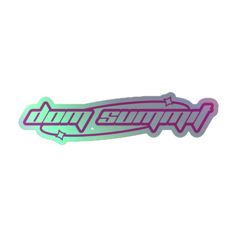 Dom Summit Holographic Sticker | John Summit Sticker, Dom Dolla Sticker, House Music Sticker, Tech House Sticker, John Summit b2b Dom Dolla