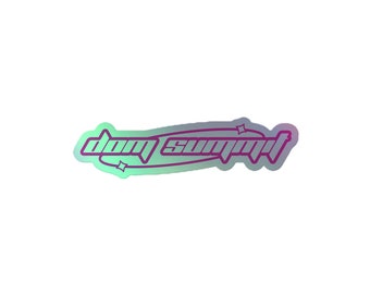 Dom Summit Holographic Sticker | John Summit Sticker, Dom Dolla Sticker, House Music Sticker, Tech House Sticker, John Summit b2b Dom Dolla