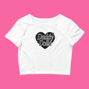 Daddy Dolla Women’s Crop Baby Tee | Dom Dolla DJ Shirt, Rave Crop Top, House Music Shirt, Tech House Crop Top, Dom Dolla Crop Top, y2k Rave