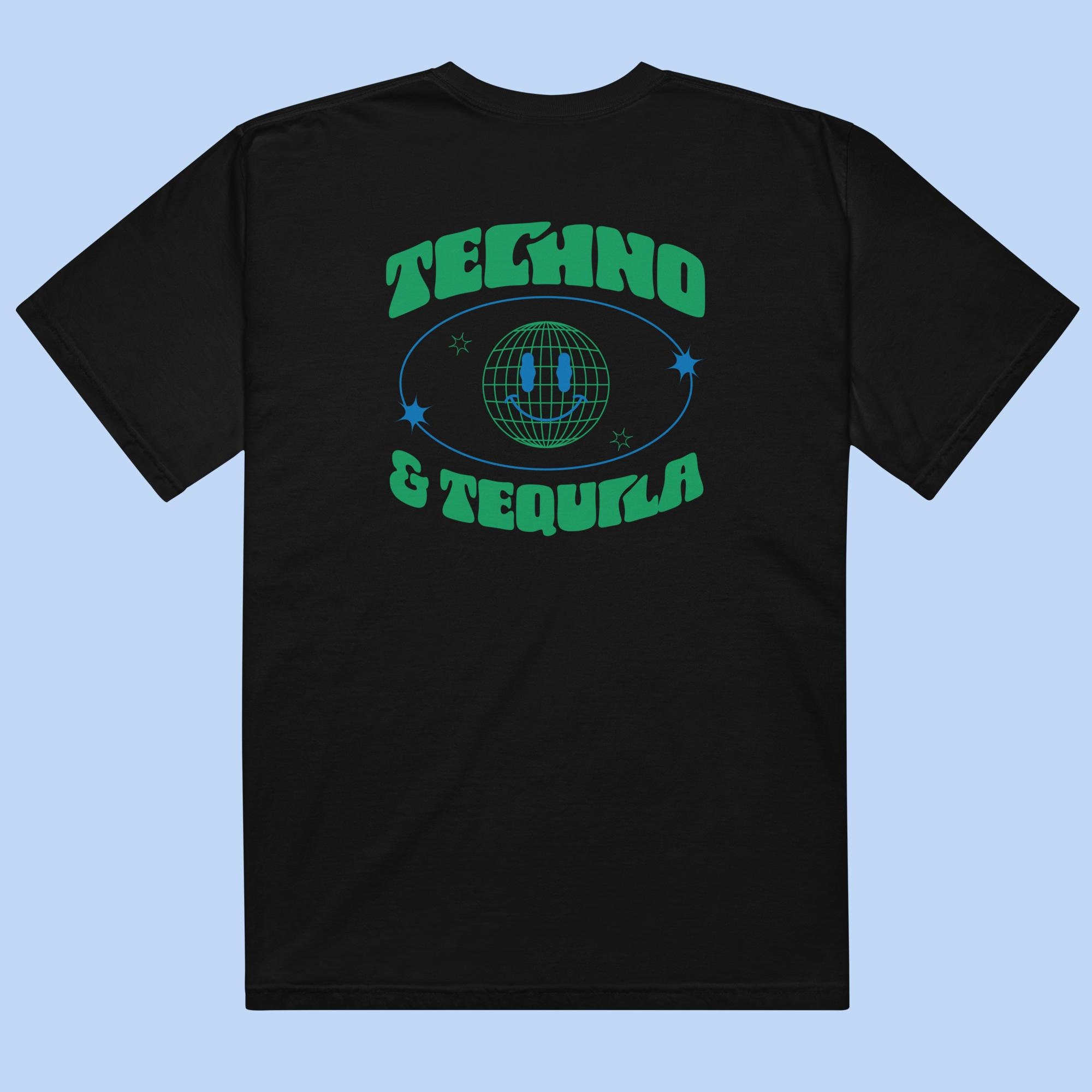新品 TECHNO POOR STAFF TEE & BANDANA XL Techno & Tequila Unisex Garment-dyed Heavyweight T-shirt