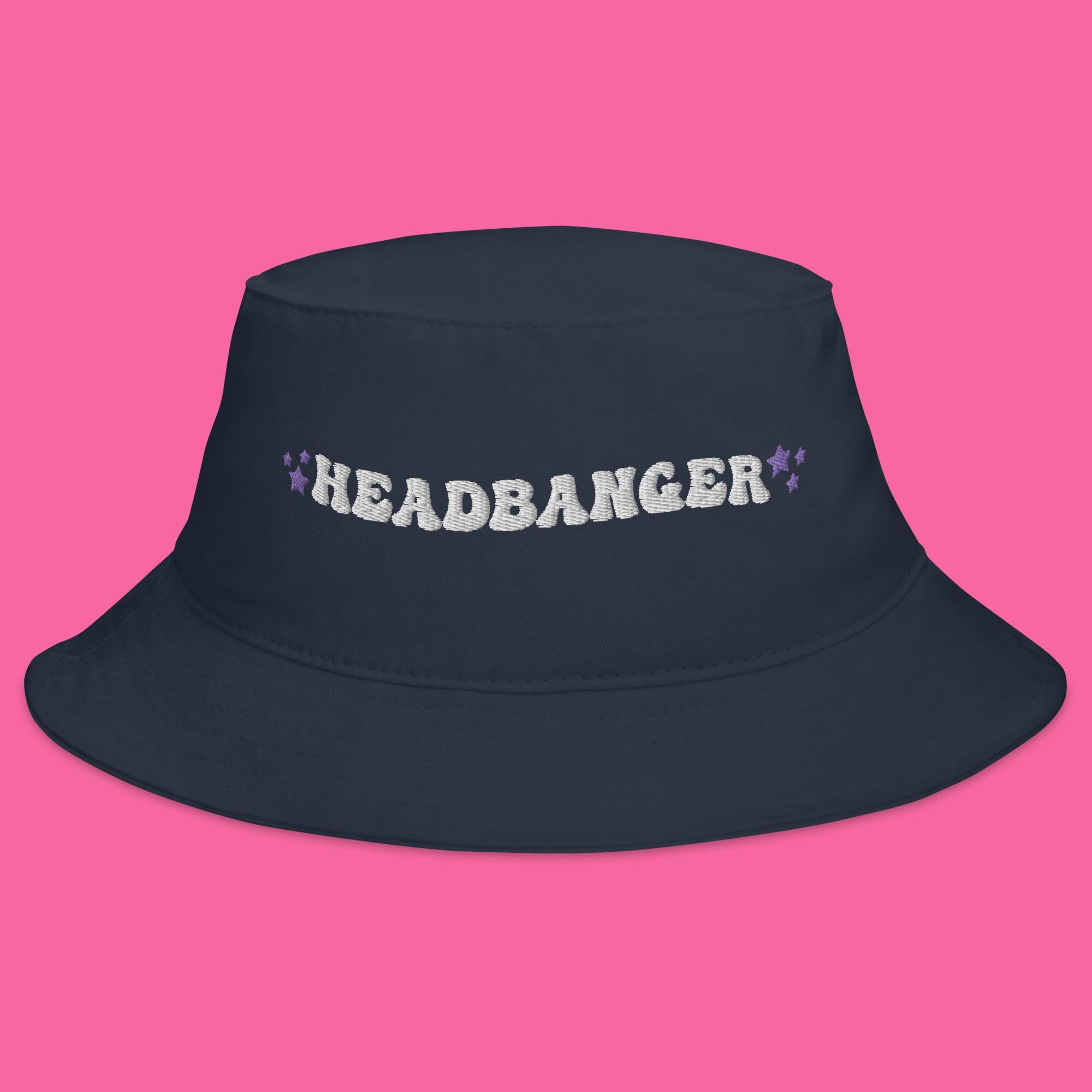 Headbanger Stars Bucket Hat Gift for Raver, Gift for Riddim Lover, Gift