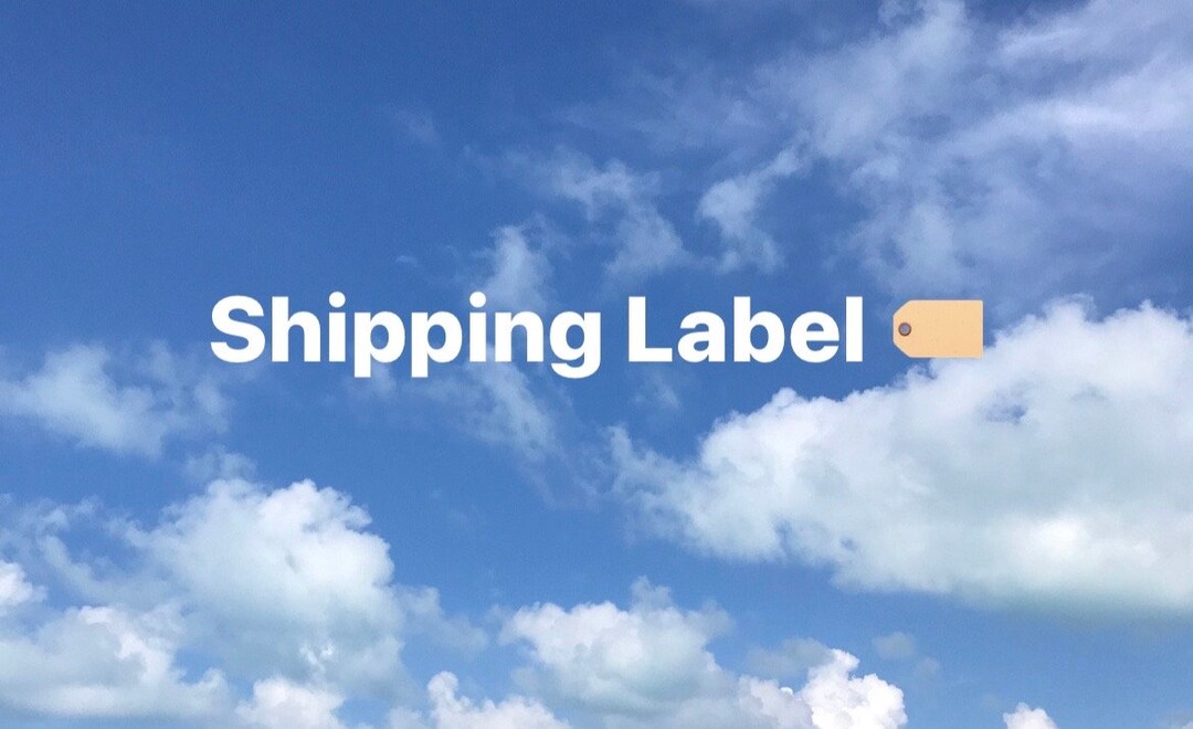 Shipping Label Etsy