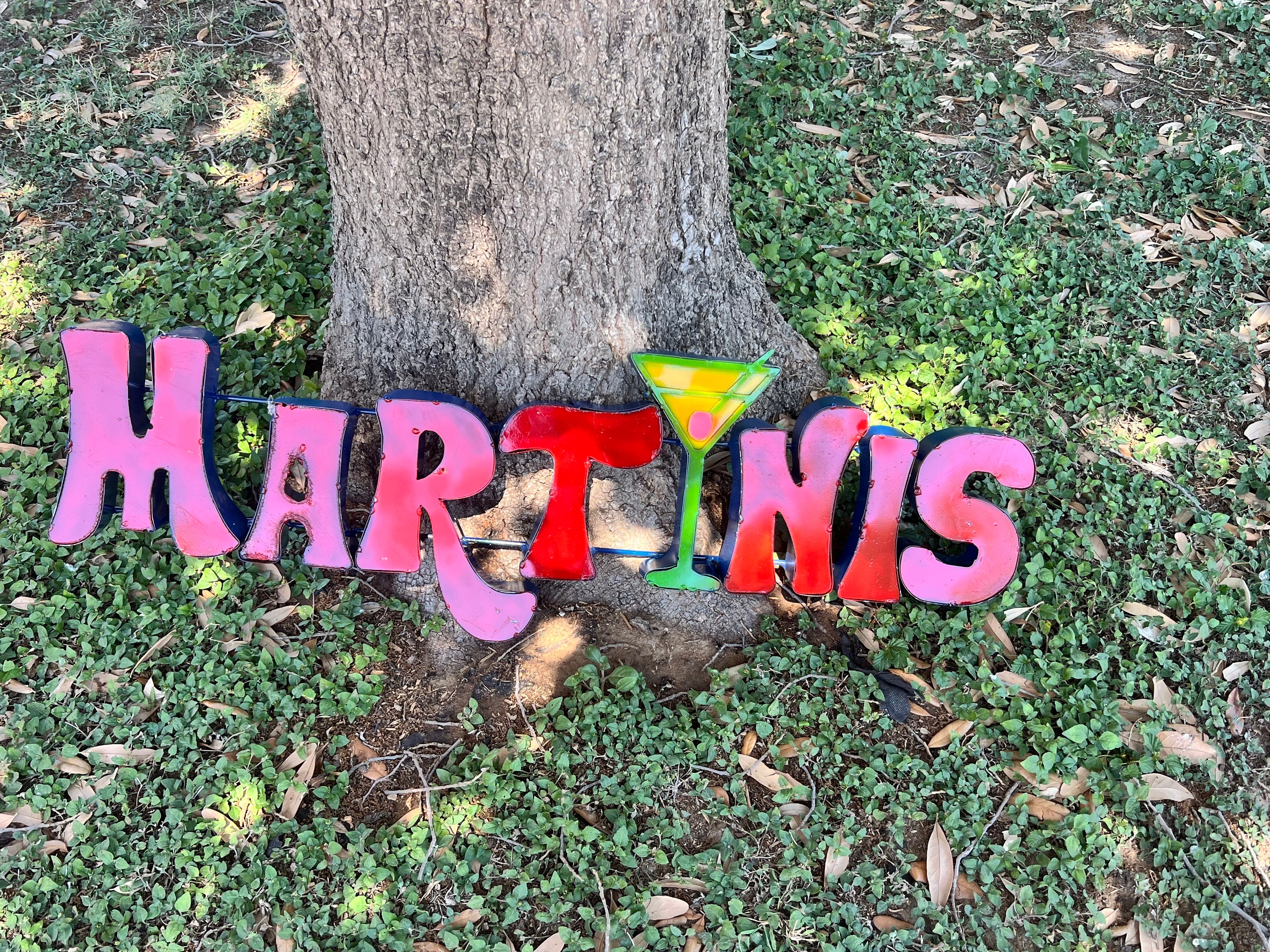 Marti Sign Martinis Metal Sign - Etsy