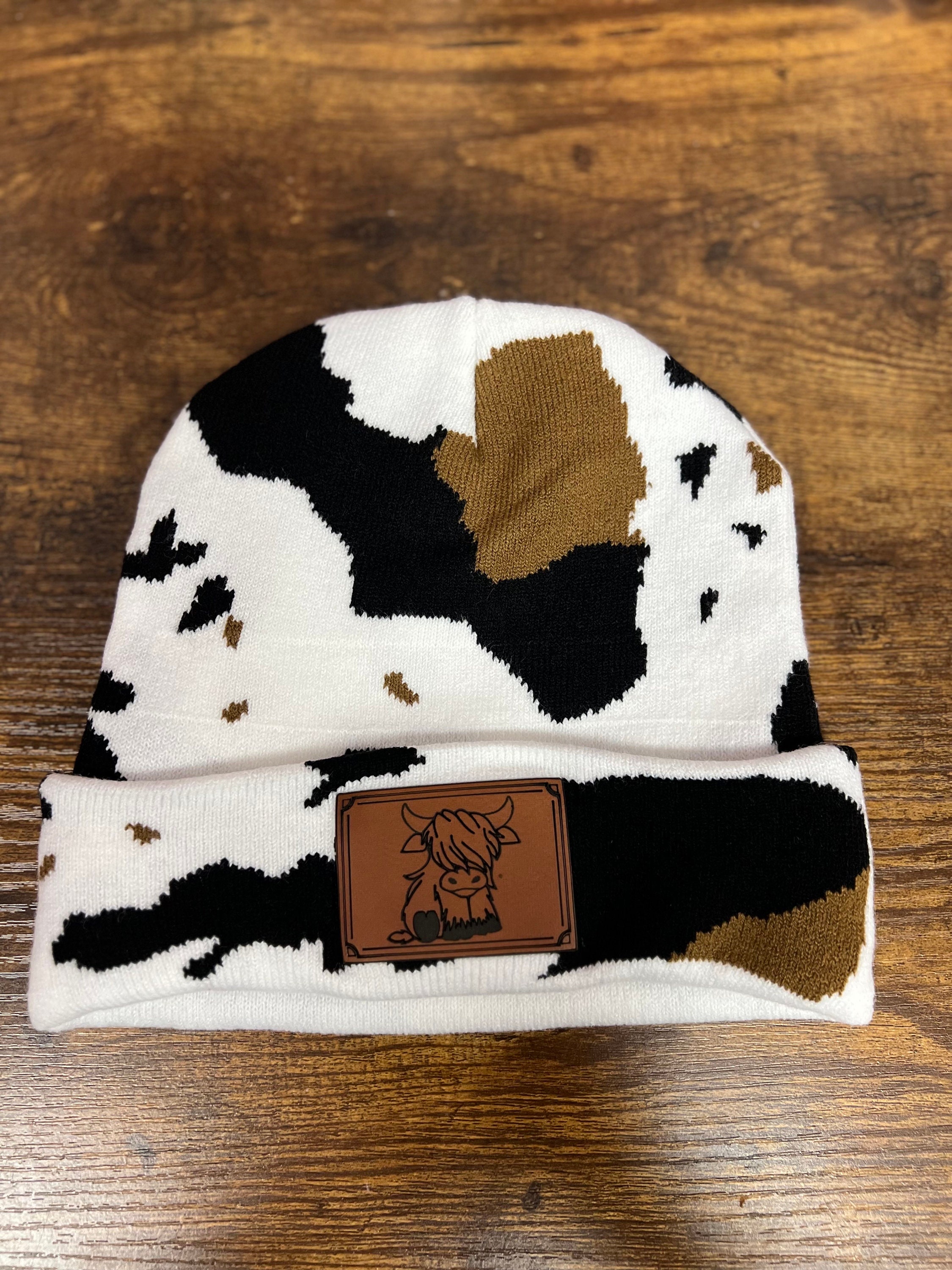 Cows X Cacti - Midwest Plaid Beanie main image 0