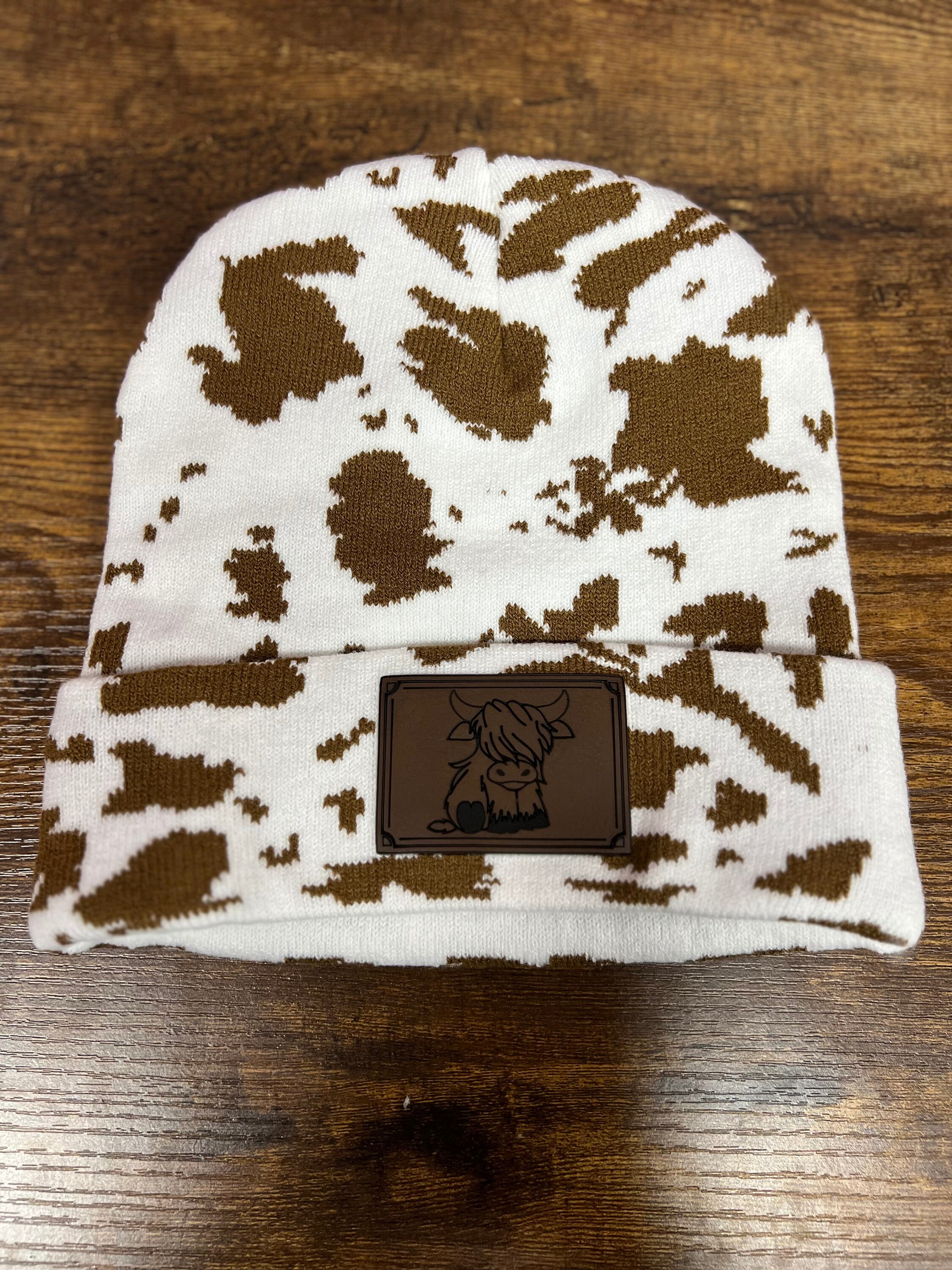 Cows X Cacti - Midwest Plaid Beanie main image 1