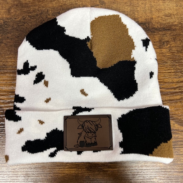 Carhartt Beanie Cow Print Etsy
